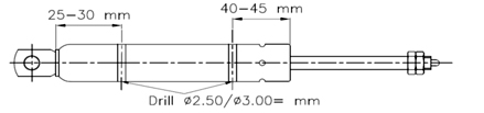 lockable gas spring